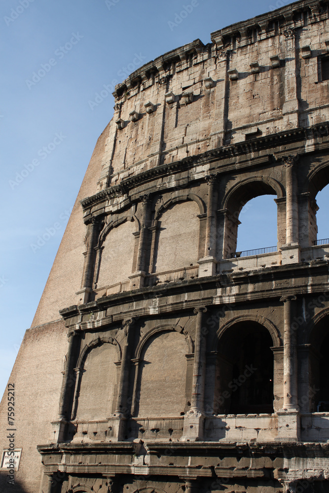 Italy - Colosseum, elliptical Flavian amphitheatre