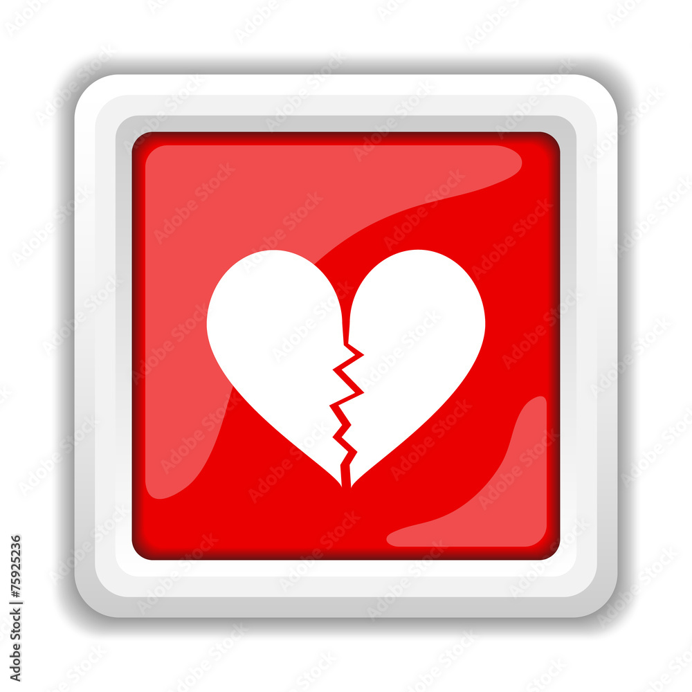Broken heart icon Broken heart icon
