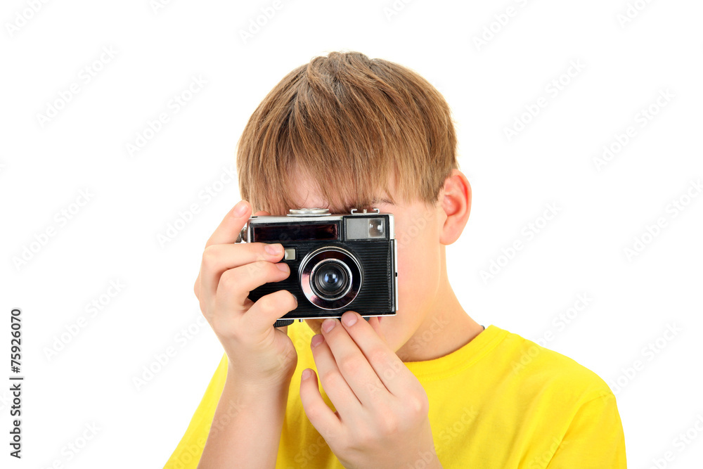 Kid with Photocamera Kid with Photocamera