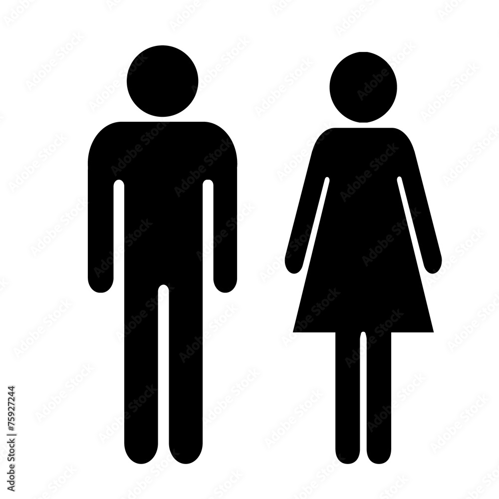 Vector Man and Woman sign Vector Man and Woman sign