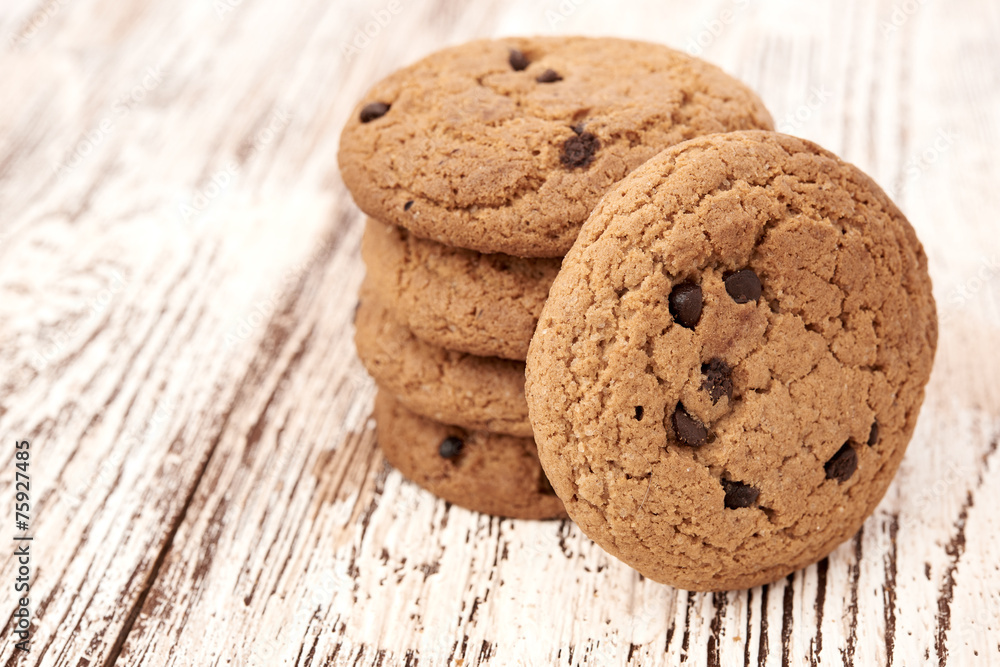 oat cookies on wooden table oat cookies on wooden table