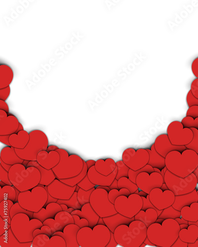 Valnetine's Day background with Hearts