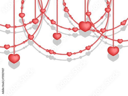 Heart Garlands for Love Day