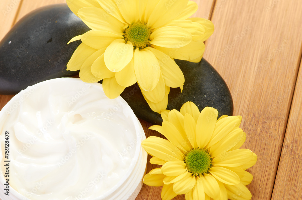 cosmetic cream with herbal flower cosmetic cream with herbal flower