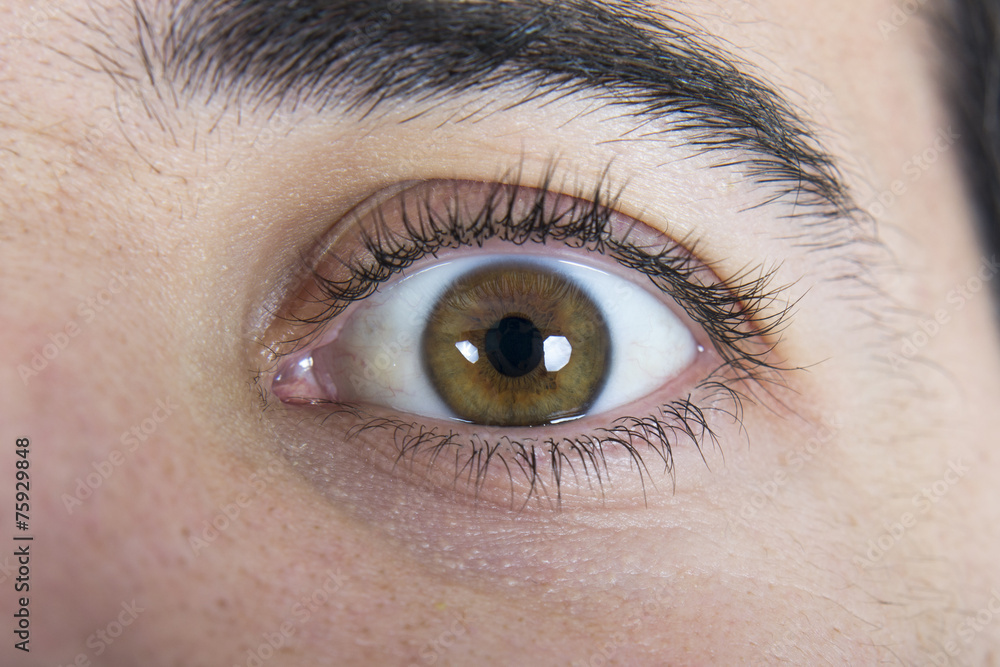 Fototapeta premium Close up of a man eyes.