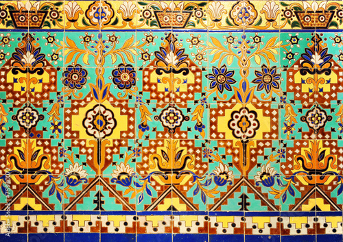 Decorative tile, background photo