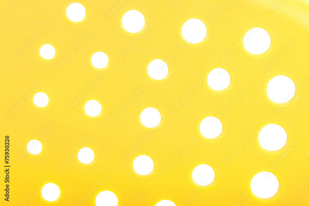 Plastic texture with holes