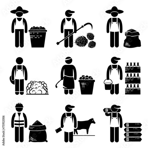 Commodities Food Agricultural Grains Meat Icons