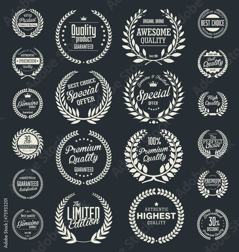 Premium quality laurel wreath collection