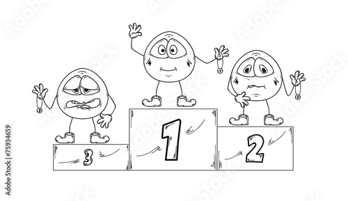 winning podium