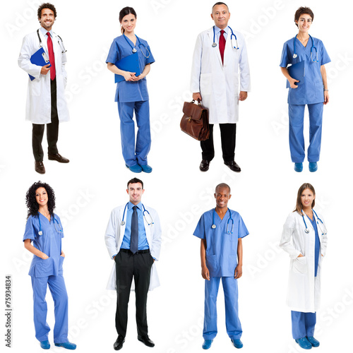 Фототапет Medical workers full length portraits