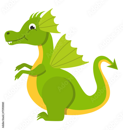 Dragon baby isolated vector illustration