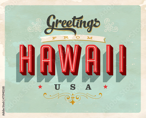Vintage Touristic Greeting Card - Vector EPS10