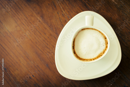 Latte coffee cup