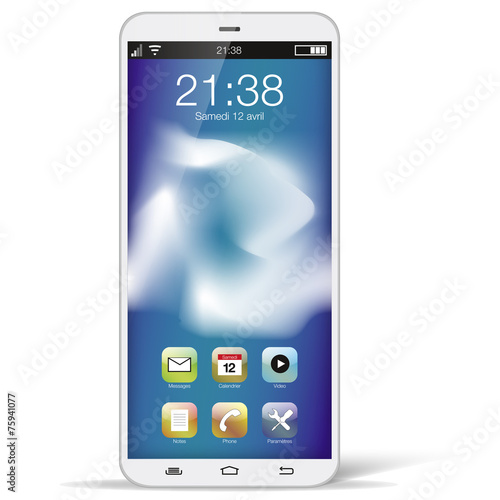 Smartphone blanc