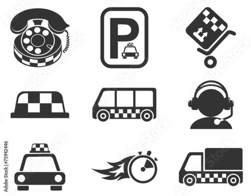 Symbols of taxi services