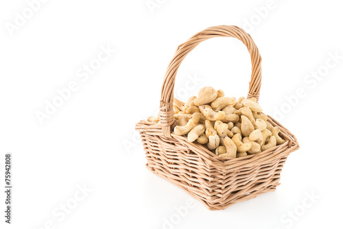 cashews isolated on white background