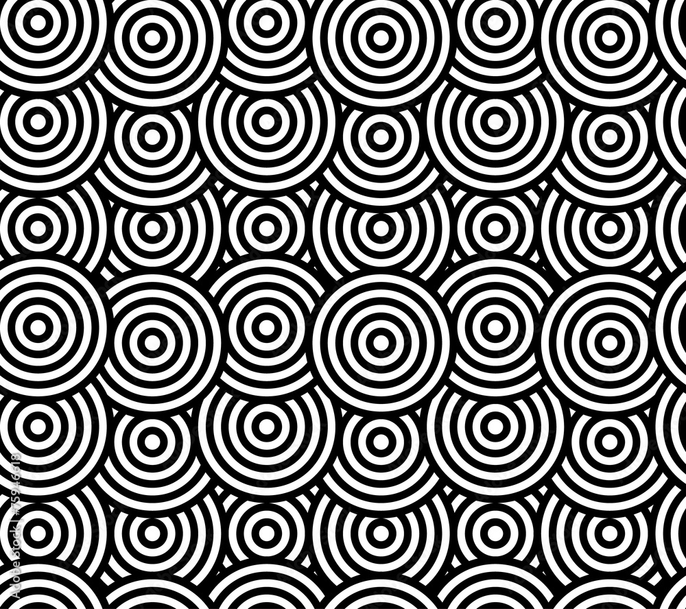 Abstract geometric seamless pattern. Different circles ornament. Abstract geometric seamless pattern. Different circles ornament.
