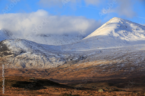 Snow covered mountains Glencoe, Scotland