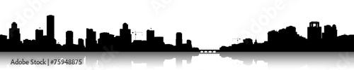 Silhouettes cityscapes.