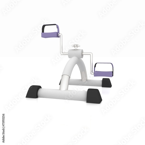 Exercise bike - fitness salon equipment photo