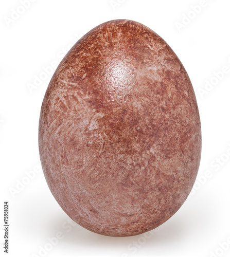 Easter egg isolated on white background with clipping path