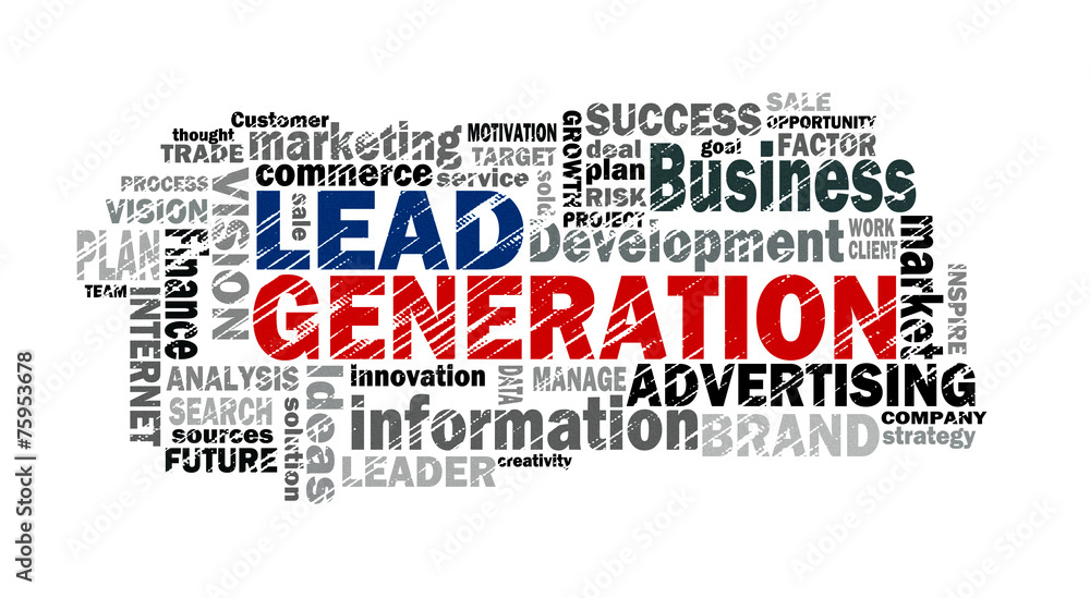 lead generation word cloud
