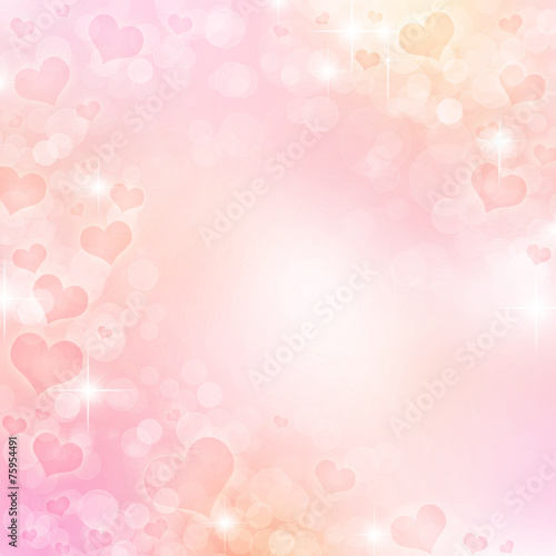 Valentine's day background with hearts © o_april
