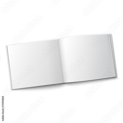 Blank spread album template.