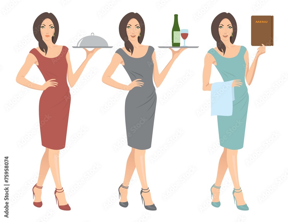 Obraz premium waitress