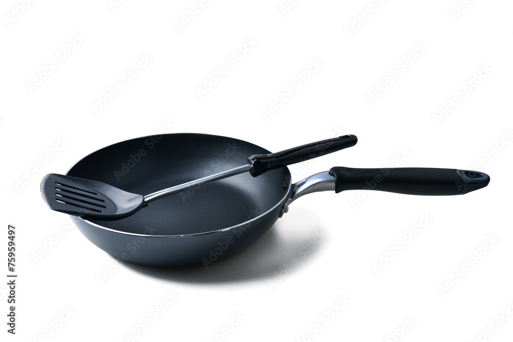 frying pan and spatula frying pan and spatula