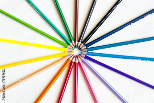 Obraz na płótnie crayons w salonie
