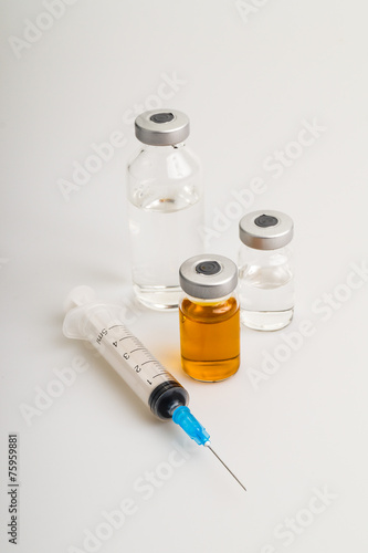 vials and syringe