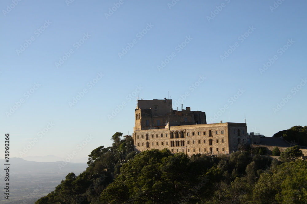 beautiful monastery on hill