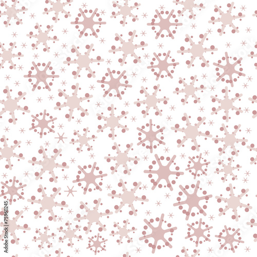 Seamless pattern with snowflakes