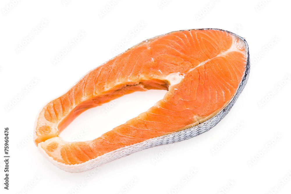 Salmon isolated on white Salmon isolated on white