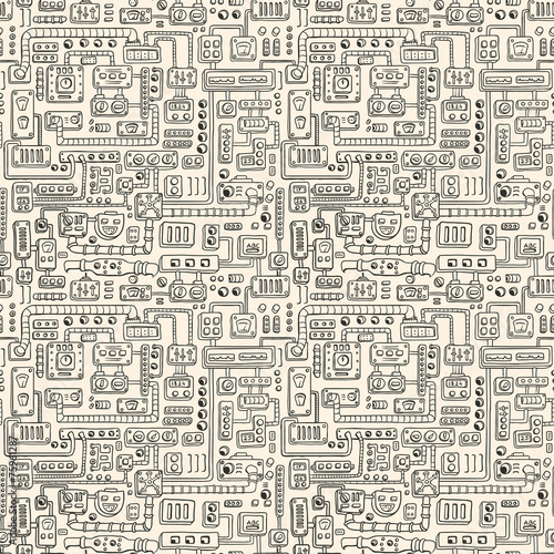 Electrical appliances seamless pattern