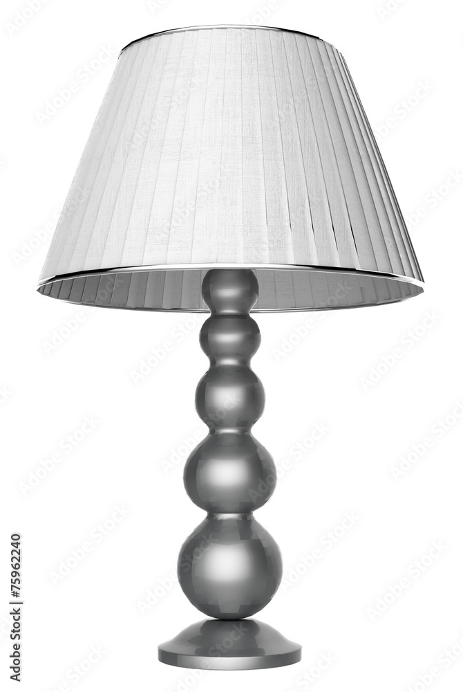 Table lamp isolated on white background