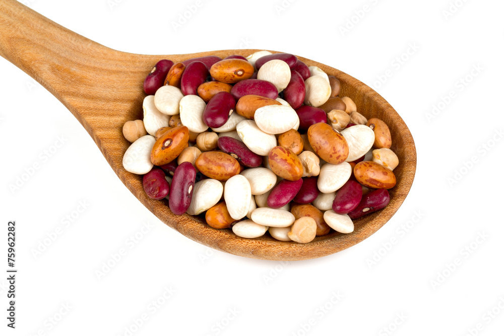 various beans isolated on white various beans isolated on white