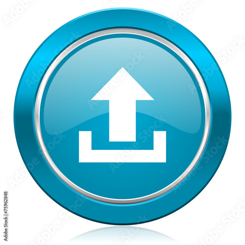 Free Download upload blue icon - GFXLoad