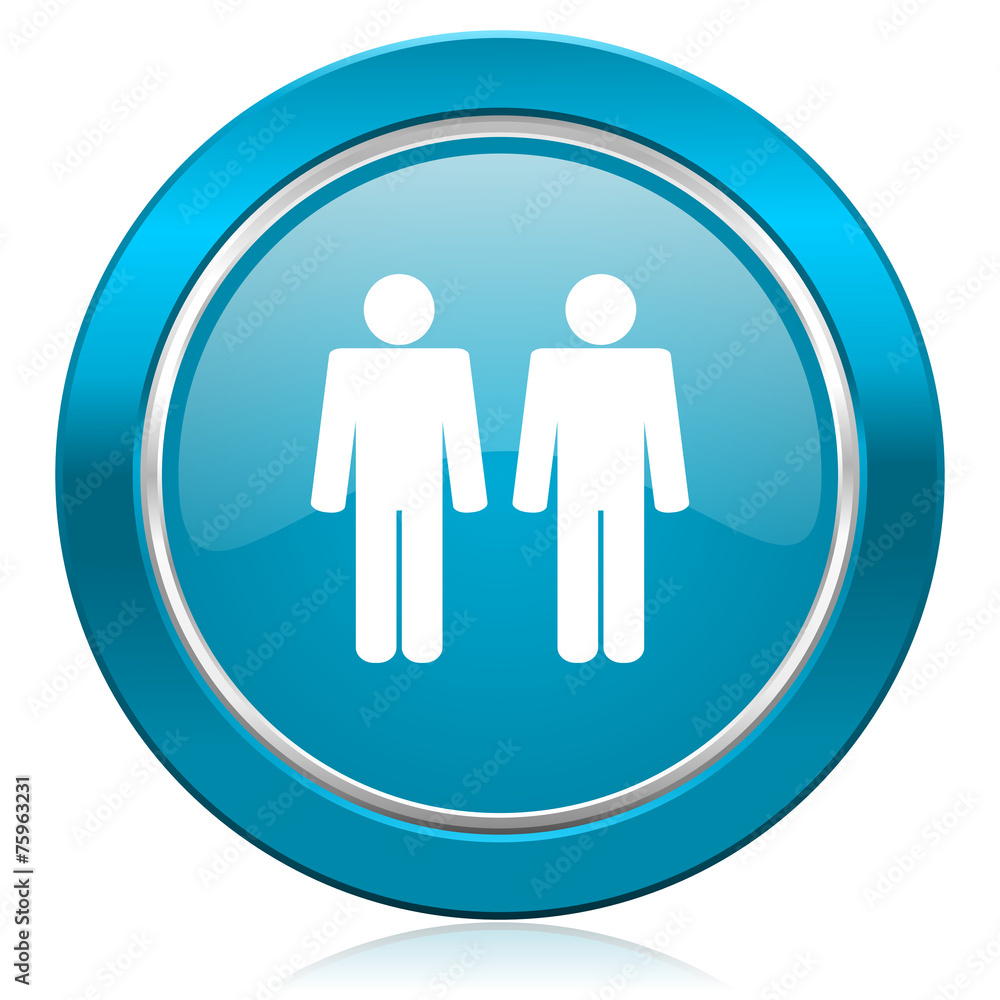couple blue icon people sign team symbol couple blue icon people sign team symbol