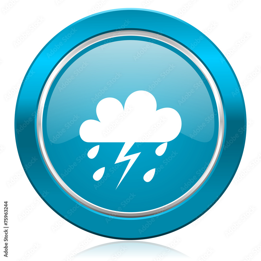 storm blue icon waether forecast sign storm blue icon waether forecast sign