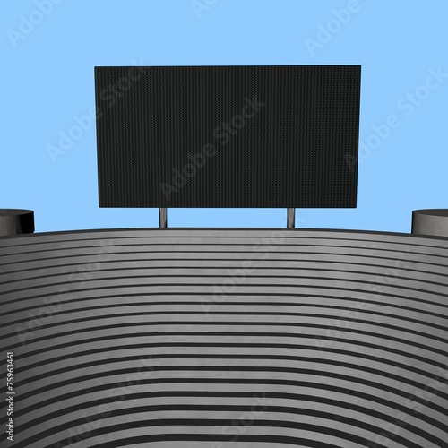 Board of a stadium