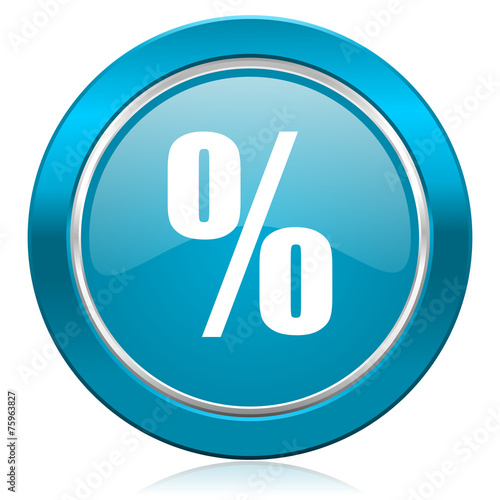 percent blue icon