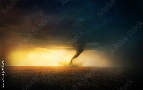 Tornado sunset
