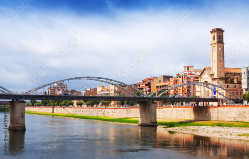 View of Bridge called Pont de l'Estat over Ebro