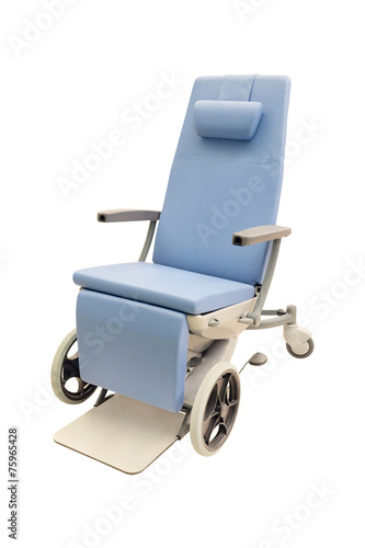 medical chairs under the white background