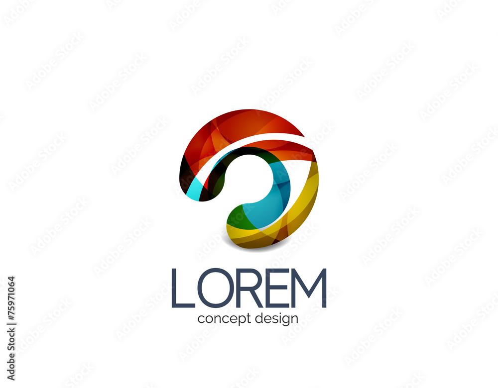 Circle business logo, target, location concept Circle business logo, target, location concept