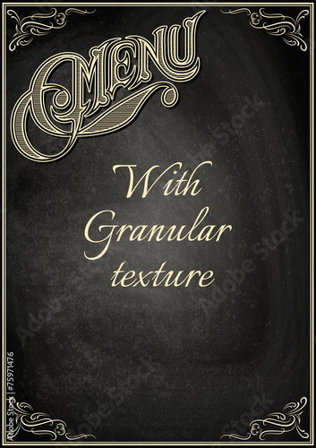 black chalkboard with a granular texture