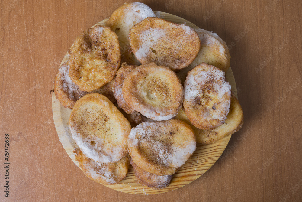 torrijas, typical spanish dessert for Lent and Easter torrijas, typical spanish dessert for Lent and Easter